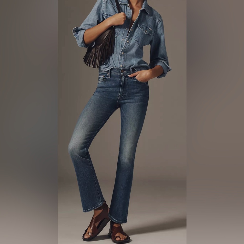 MOTHER “LIL INSIDER FLOOD” WASH: OVER THE TOP *SIZE 28 PETITE *